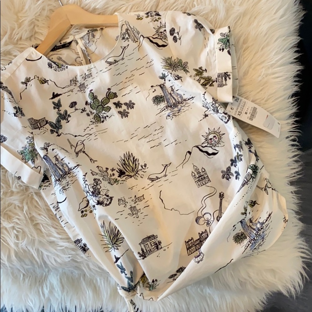 Zara Side-Tie Blouse